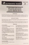 Automatic Radio Model SPD-5003 Service Manual Original. Fixed Price $15.00.