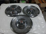 Wheel Covers Group Of 3 Vintage 1967-68 Dodge Charger Polara, Monaco 14" Hubcaps. Fixed Price $45.90.