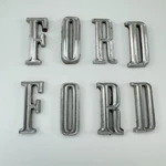 1967 1968 1969 Ford Galaxie Country Squire Trunk Tailgate Letters Emblem Set. Fixed Price $62.99.