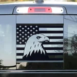Eagle Rear Back Middle Window Usa Flag Decal Compatible With Dodge Ram 2009-2021. Fixed Price $29.75.