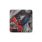Still Black Porcelain Magnet, Square #SB11. Fixed Price $18.99.