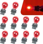 10PCS 3157 Tail Light Bulbs, Car Instrument Bulb, Automobile Red. Fixed Price $13.12.