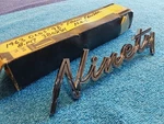 Nos Gm 1963 98 "ninety" Emblem Script Fender Oldsmobile New Box Oem. Fixed Price $69.99.