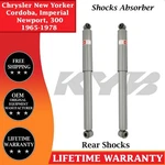 Kyb Oem Rear Shocks For 1965-1978 Chrysler 300, Cordoba, Imperial, New Yorker. Fixed Price $138.81.