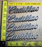 (1) Cadillac Circa '75 Script Cursive Metal Emblem 9834648 5797). Fixed Price $10.00.