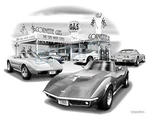 Corvette 1969 C3 Lti Auto Art Car Print #1012 "free Usa Shipping". Fixed Price $24.99.
