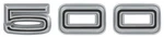 Oer Zinc Diecast 500 Quarter Panel Emblem For 1967 Dodge Coronet Models. Fixed Price $39.98.