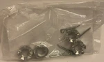 1963-1967 New Corvette Tie Rod End Nut (4) And Cotter Pin #50-03. Fixed Price $12.95.