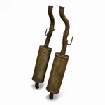 80-87 Jaguar XJ6 XJ40 4.2L Exhaust Silencer Muffler Pipe Rear Left Right Side. Fixed Price $321.29.