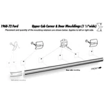 Door Molding Right Left 1968-72 Ford Truck C8TZ-8120938-A Made Usa. Fixed Price $66.95.
