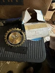 1971-1980 Nos Ford Rallye Pinto Grille Medallion Gear Emblem Gold D5FZ-8213-A. Fixed Price $119.00.