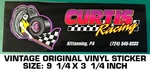 Curtis Racing - Vintage Original Decal Sticker Kittanning, Pa. Fixed Price $9.42.