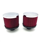 Valve Cover Breather Set 3" Dia Gm Chevy Ford Mopar 1-1/4" Holes Washable Red. Fixed Price $28.95.