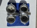 1958 Chevrolet Impala Bel-air Biscayne Front Parking Light/turn Signal Bezels. Fixed Price $245.00.