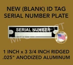 Serial Number Blank Data Plate Door Tag Vehicle Id New Usa Ship W/tracking. Fixed Price $6.85.