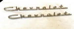 SET1957 Chevrolet Belair Nomad Script Emblem P/n's 3733212 Original O.e.m.. Fixed Price $129.99.