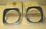 Mopar 2786016- & 2786017 Pair Headlight Bezels 1968 Chrysler New Yorker Nos, Oem. Fixed Price $213.75.