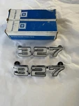 1969 Chevrolet Camaro 327 Fender Name Plate Emblem Badge 3953625. Fixed Price $45.00.