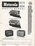 Motorola Auto Radio Service Manual For Chassis R15A6 / R14M6: 29 Models - 1968. Fixed Price $5.70.