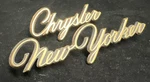 1967 1968 1969 1970 Gold Chrysler New Yorker Script Emblem 569955 Mopar. Fixed Price $19.38.