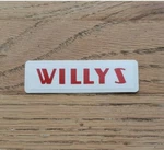 New Correct Willys Harrison Heater Decal CJ2A CJ3A CJ3B. Fixed Price $16.95.