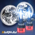 Dot 7" Inch Led Headlights Rh&lh Headlamp + Bulbs For 2003-2007 Jeep Liberty. Fixed Price $159.99.