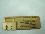 Main Street Garage Oil Change Reminder Vintage Lubrication Meter Milage Keeper. Fixed Price $99.99.