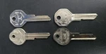 2 Sets Original Cadillac V Crest Key Blanks Ignition/trunks B40 B41 1967 Nos Oem. Fixed Price $35.95.