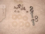 Door Side Curtain Vent Window Pivot Rebuild Kit, New. 53-55 Corvette. Fixed Price $18.55.