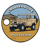 Pathtag #49503 - Cruiserdude FJ40 Landcruiser Geocaching. Fixed Price $8.99.
