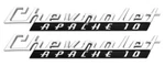 New Trim Parts Front Fender Emblem Pair / For 1960 Chevy Apache 9105. Fixed Price $107.99.