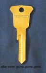 Vintage Marathon Oil Key Blank Ford Lincoln Mercury Edsel 1952-1958 H16 H8 1127D. Fixed Price $9.99.