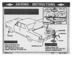 1964-66 Chevelle Jacking Instructions Decal. Fixed Price $7.00.