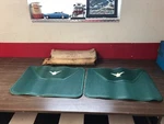 1958 1959 1960 Ford Thunderbird Green Rear Floor Mats Pair Nos 818. Fixed Price $129.99.