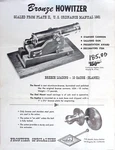 Vintage Bronze Howitzer Replica Ad 1861 Us Ordnance Manual Frontier Specialties. Fixed Price $15.00.