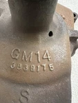 Nos 64 1965 Chevy Corvette Factory Water Pump W/ 3/4" Bypass 3839175 Date G-1-4. Fixed Price $280.00.