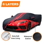 Layer 100% Waterproof Car Cover Custom For Chevy Corvette C4 C5 C6 C7 C8. Fixed Price $62.99.