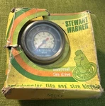 Nos Vintage 1970S Stewart Warner Universal Tire Drive Speedometer Odometer Gold. Fixed Price $99.99.