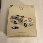 Hallmark Ornament 1988 Ford C8000 White Fire Brigade Engine Magic Repaint 2007. Fixed Price $39.99.