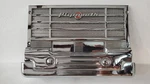 1949-50 Plymouth Radio Speaker Bezel Face Plate W/ Optional Delete (rare). Fixed Price $150.00.