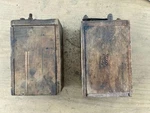 2 Ford Model Ignition Coils Wood Box Antique Buzz Script Case. Fixed Price $18.00.
