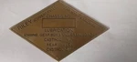 Riley Neusilber Id Plate Emblem Diamond Oil Specification S108. Fixed Price $74.42.