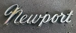 Chrysler Newport Fender Emblem, Nameplate Mopar# 2605362. Fixed Price $10.00.
