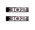 1969 Mustang Hood Scoop Emblem Plates, 302. Fixed Price $16.95.