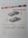 1964 Aurora Sports Cars Maserati 3500 Gt Ferrari Berlinette Salesman Order Form. Fixed Price $105.00.