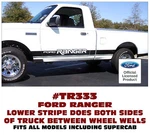 Sp - TR333 Ford Truck Ranger Rocker Side Stripe Decal Kit Fits All Models. Fixed Price $124.95.