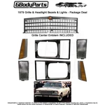 1979 Malibu Camino Grill Headlight Bezel Marker Turn Signal Lamp Set. Fixed Price $539.85.