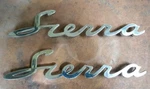 1958 Dodge Wagon Sierra Emblems 1834228- One Pair (2) In Driver Condition.. Fixed Price $149.99.
