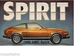 1980 Amc Spirit Auto Refrigerator / Tool Box Magnet Gift Card Insert. Fixed Price $8.00.