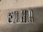 1967 1968 Ford Galaxie Rear Trunk Letters Emblem Oem Script Trim Custom 500 Xl. Fixed Price $94.45.